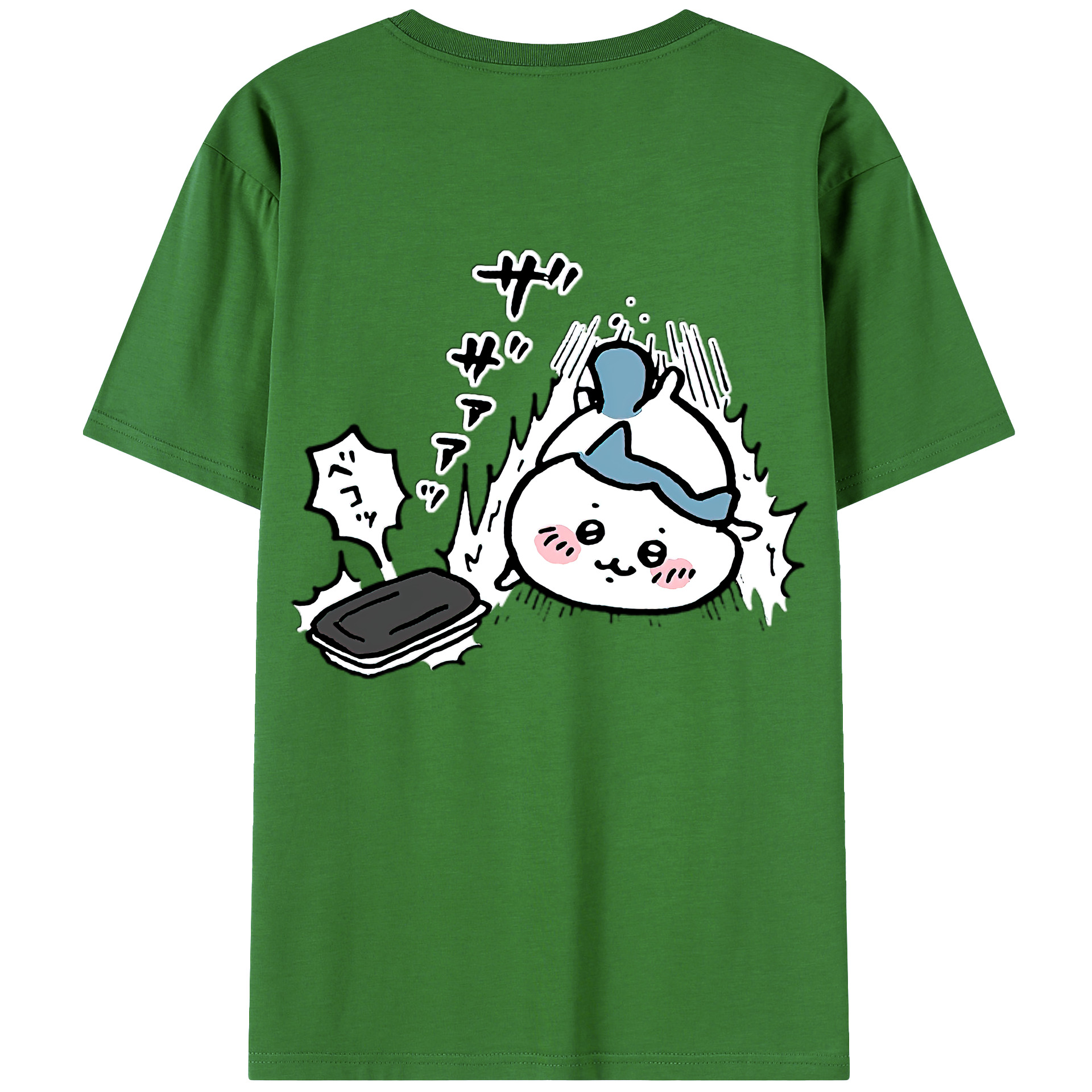 （画像用） ちいかわ ハチワレ Chii-kawa hachiware レディース半袖Tシャツ(バックプリント)